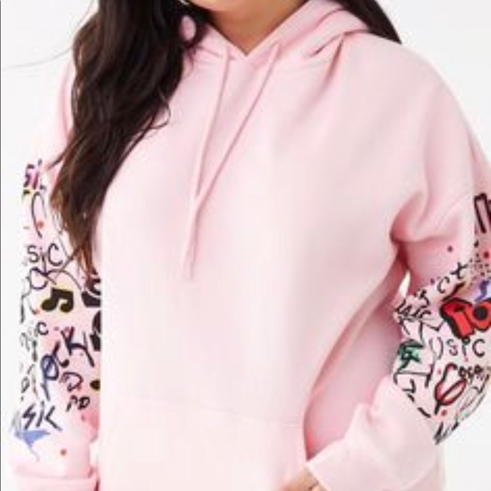 Forever 21 pink hoodie